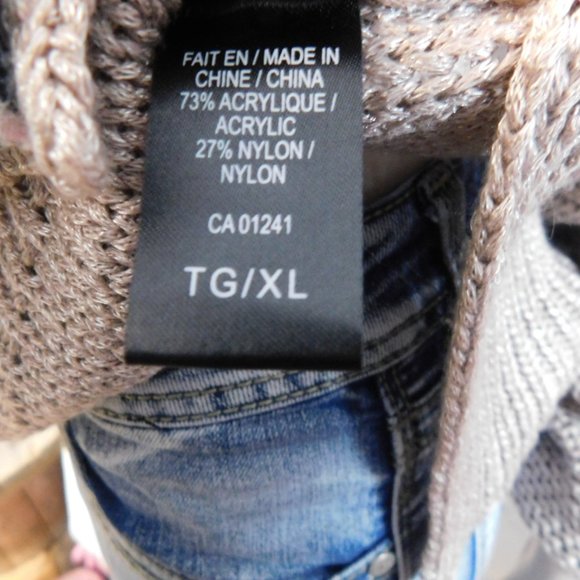 Women's Knit Sweater - Taupe - Picture 3 of 6